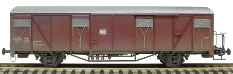 Exact-Train EX22096 - H0 - Gedeckter Güterwagen Gbs-uv 254 Verschmutz, DB, Ep. IV